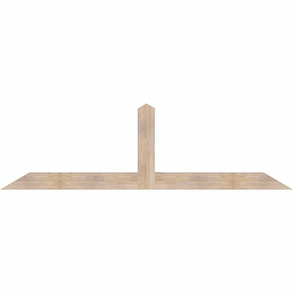 Ekena Millwork Portland Smooth Timber Gable Bracket, Douglas Fir, 96"W x 28"H x 5 1/2"D x 5 1/2"F, 7/12 Pitch GBW096X28X0606POR00SDF - main